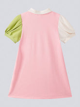 Young Girl Strawberry & Letter Print Sleeveless Polo Dress, Children Summer Wear 2024 New Fashion, Chic Long Dress For Summer, Sweet Princess Skirt